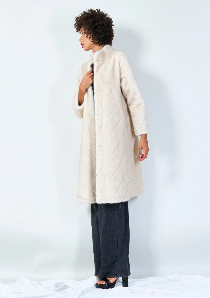 YV0466 Eco Fur Coat