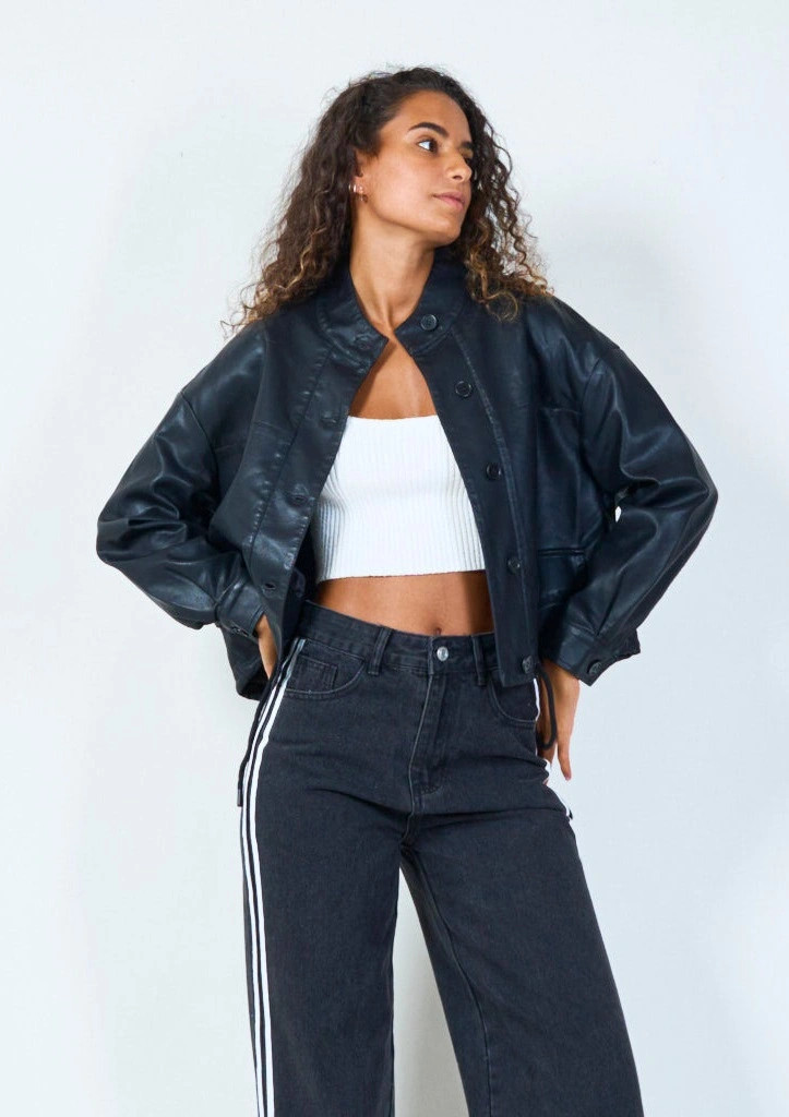 YV0503 Eco Leather Jacket