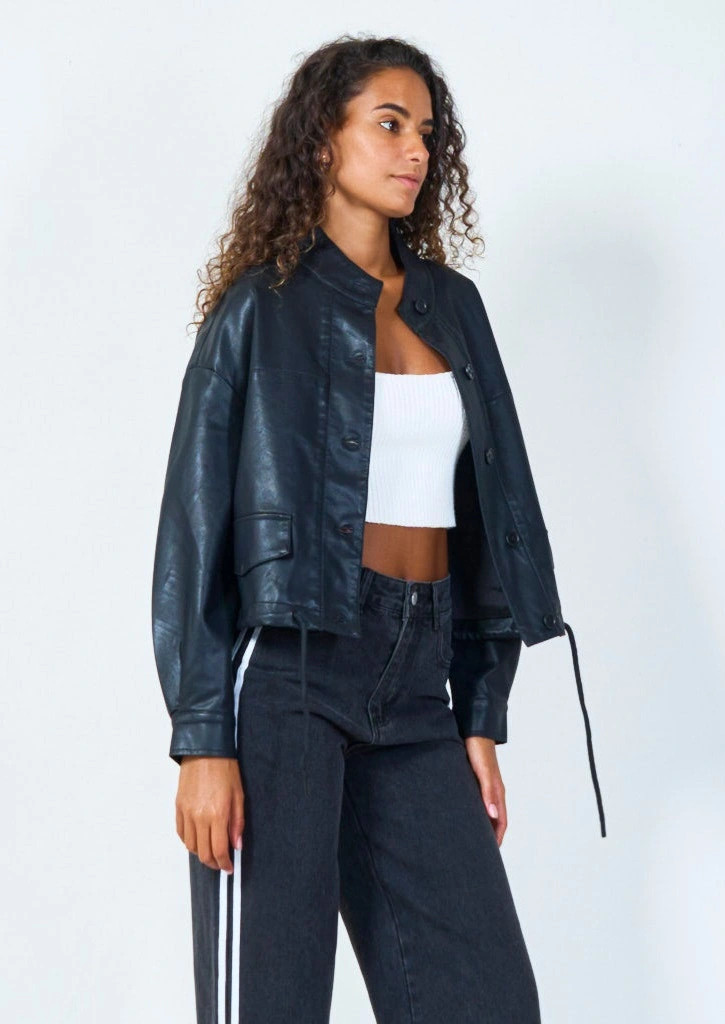 YV0503 Eco Leather Jacket