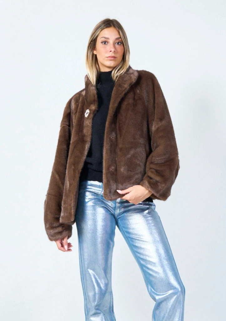 YV0474 Eco Fur Jacket