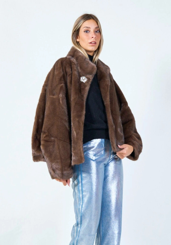 YV0474 Eco Fur Jacket