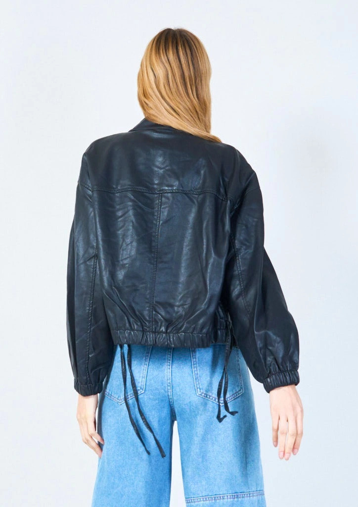 YV0504 Zipper Jacket with adjustable hem