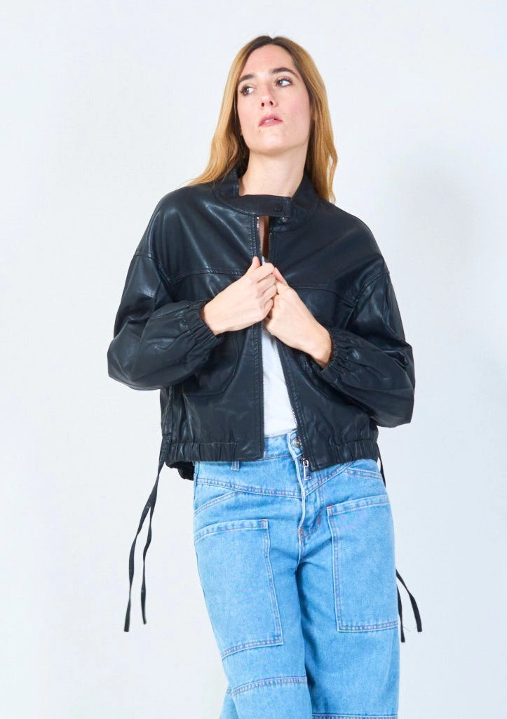 YV0504 Zipper Jacket with adjustable hem