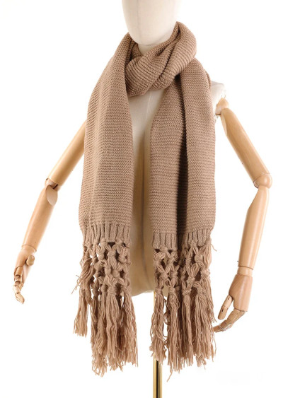 YF6103 Chunky Knit Fringe...
