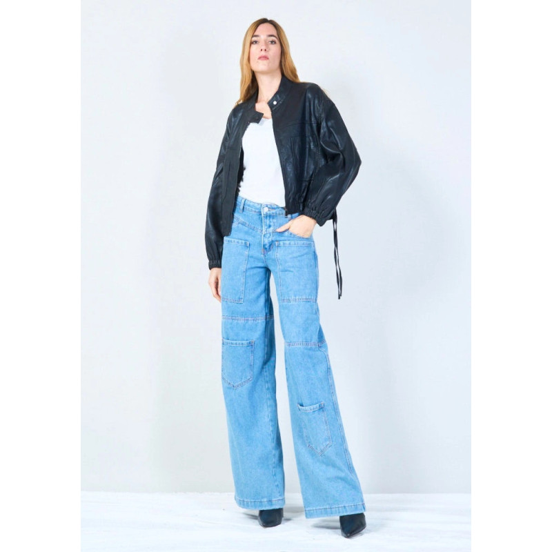 YV0504 Zipper Jacket with adjustable hem